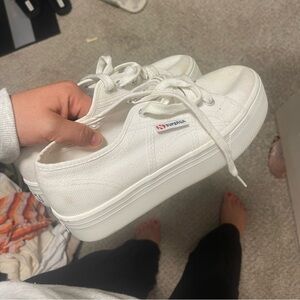 Superga platform canvas sneakers
